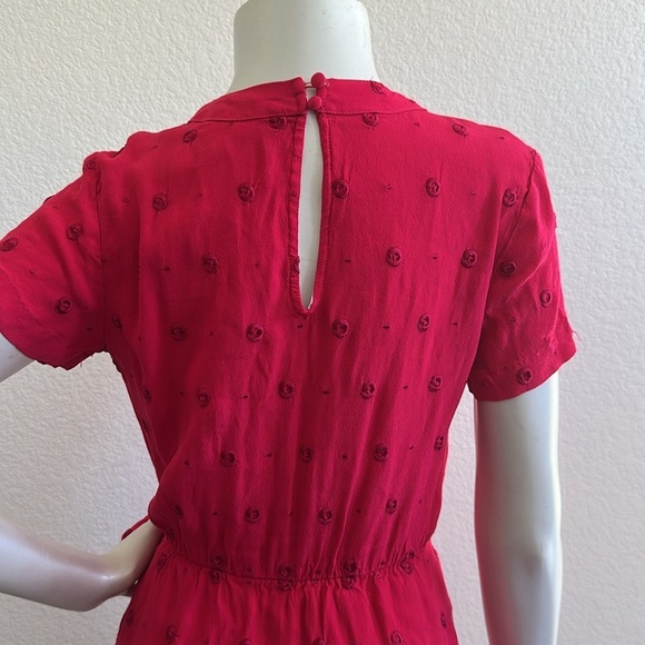 Anthropologie Ett:Twa Greenbrier Embroidered Romper in Pink Magenta - Picture 10 of 13